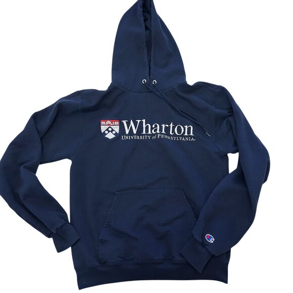CHAMPION University of Pennsylvania Penn Wharton Hoodie Small - Picture 1 of 11
